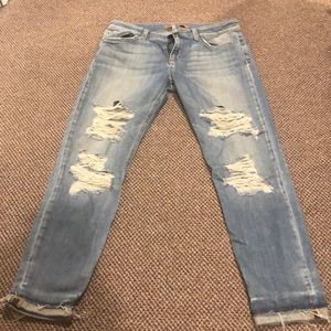 Joe's jeans mid rise the markie skinny crop